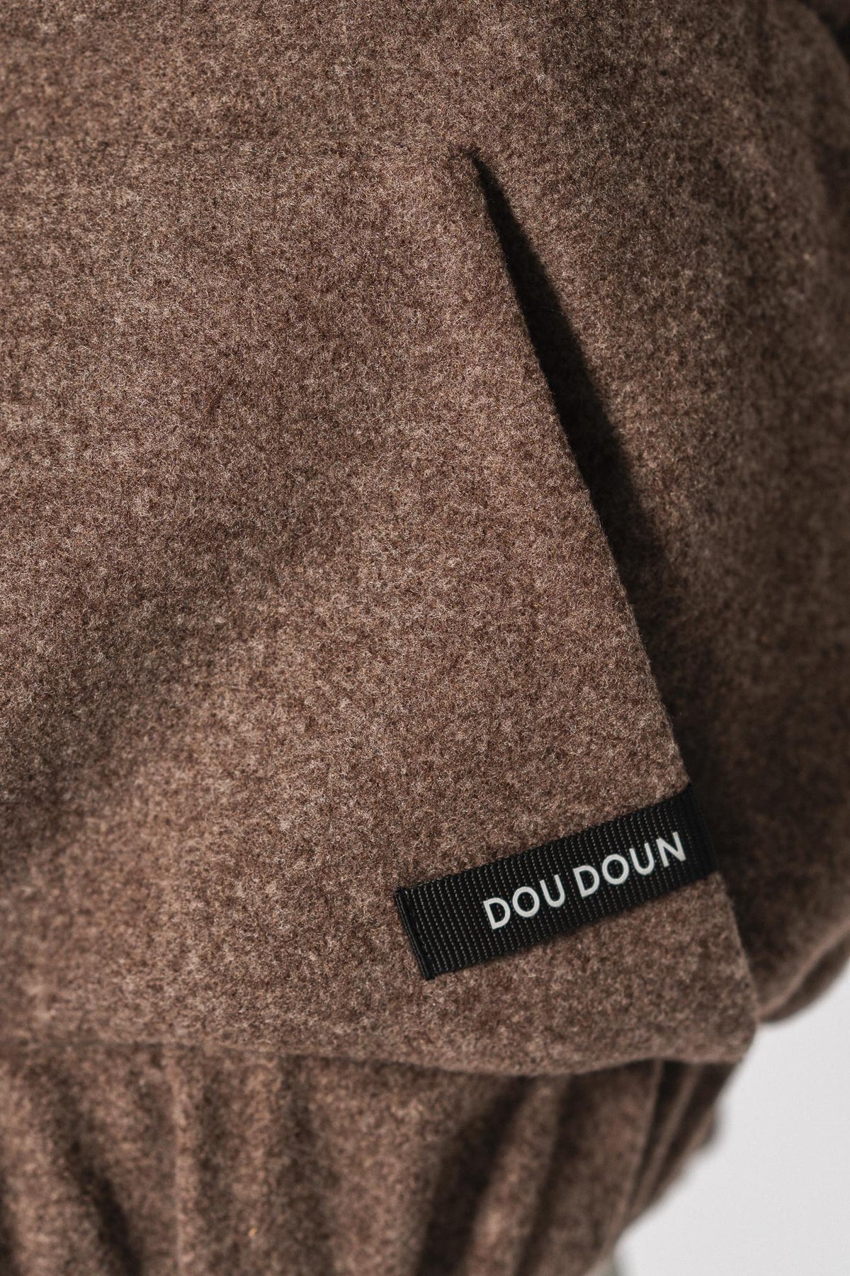 GALAXY DELUXE - cropped bodywarmer - Brown Melange