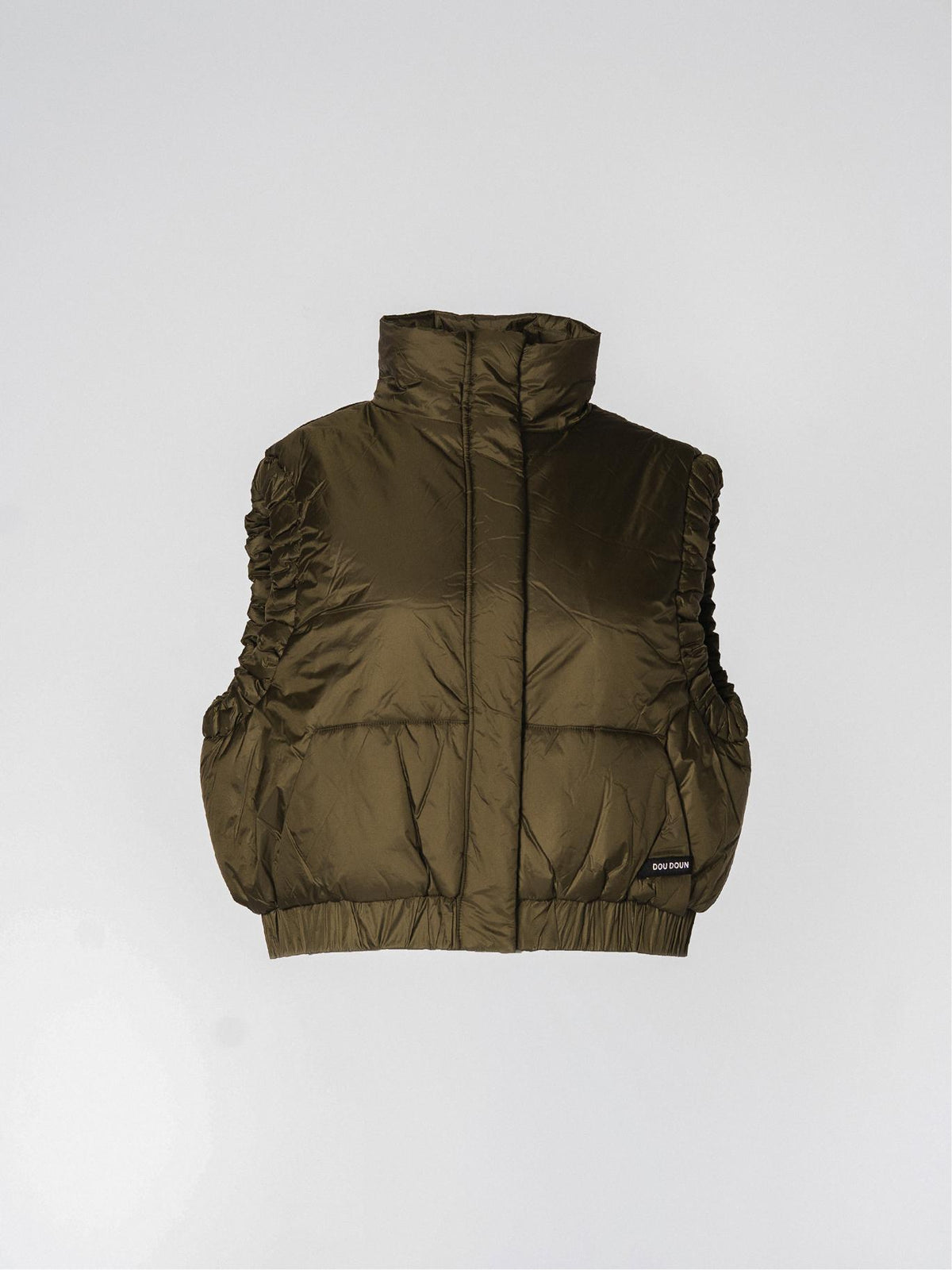 GALAXY - Cropped bodywarmer - Khaki