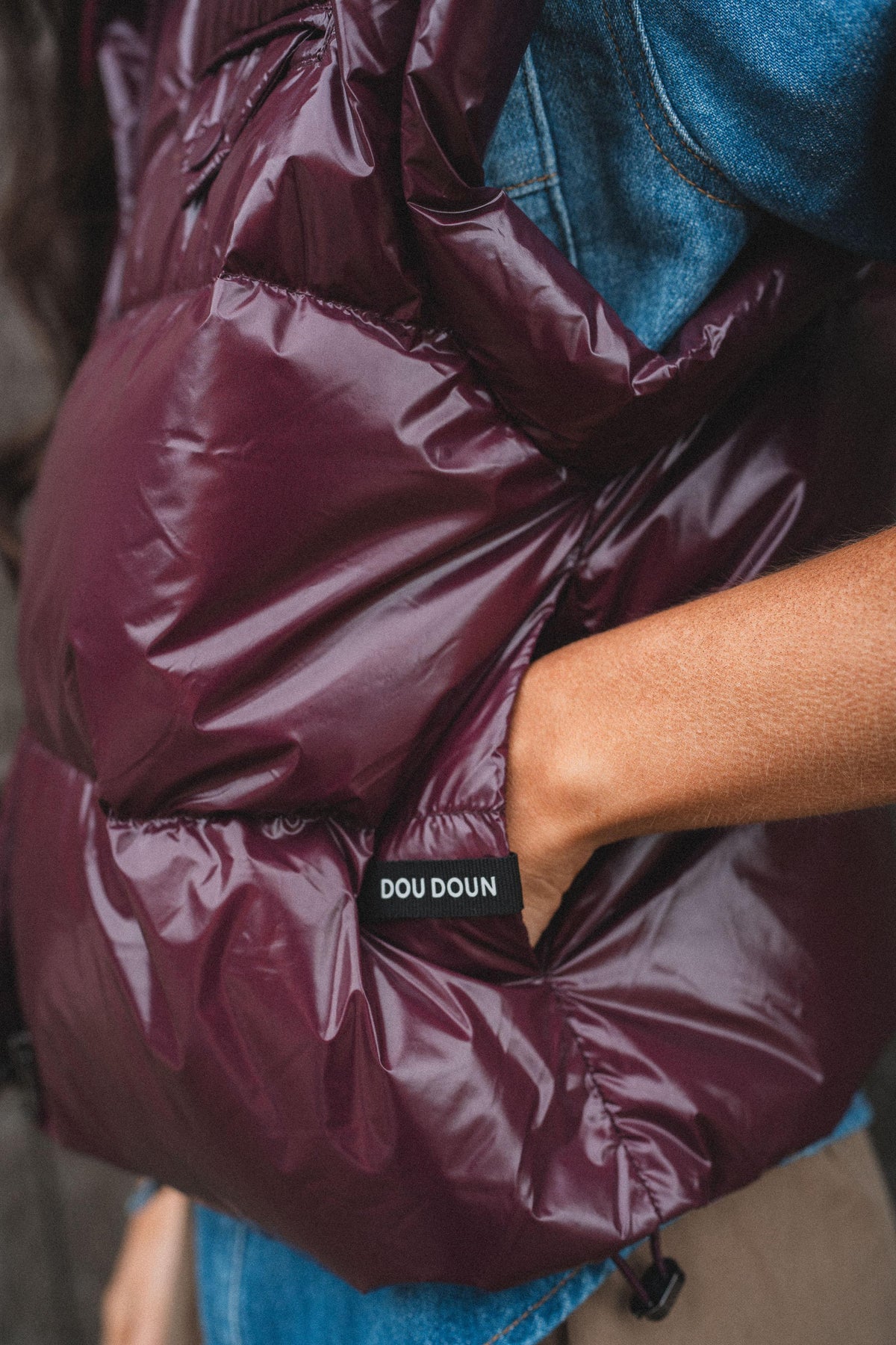 SOHO - Boxy bodywarmer - Plume