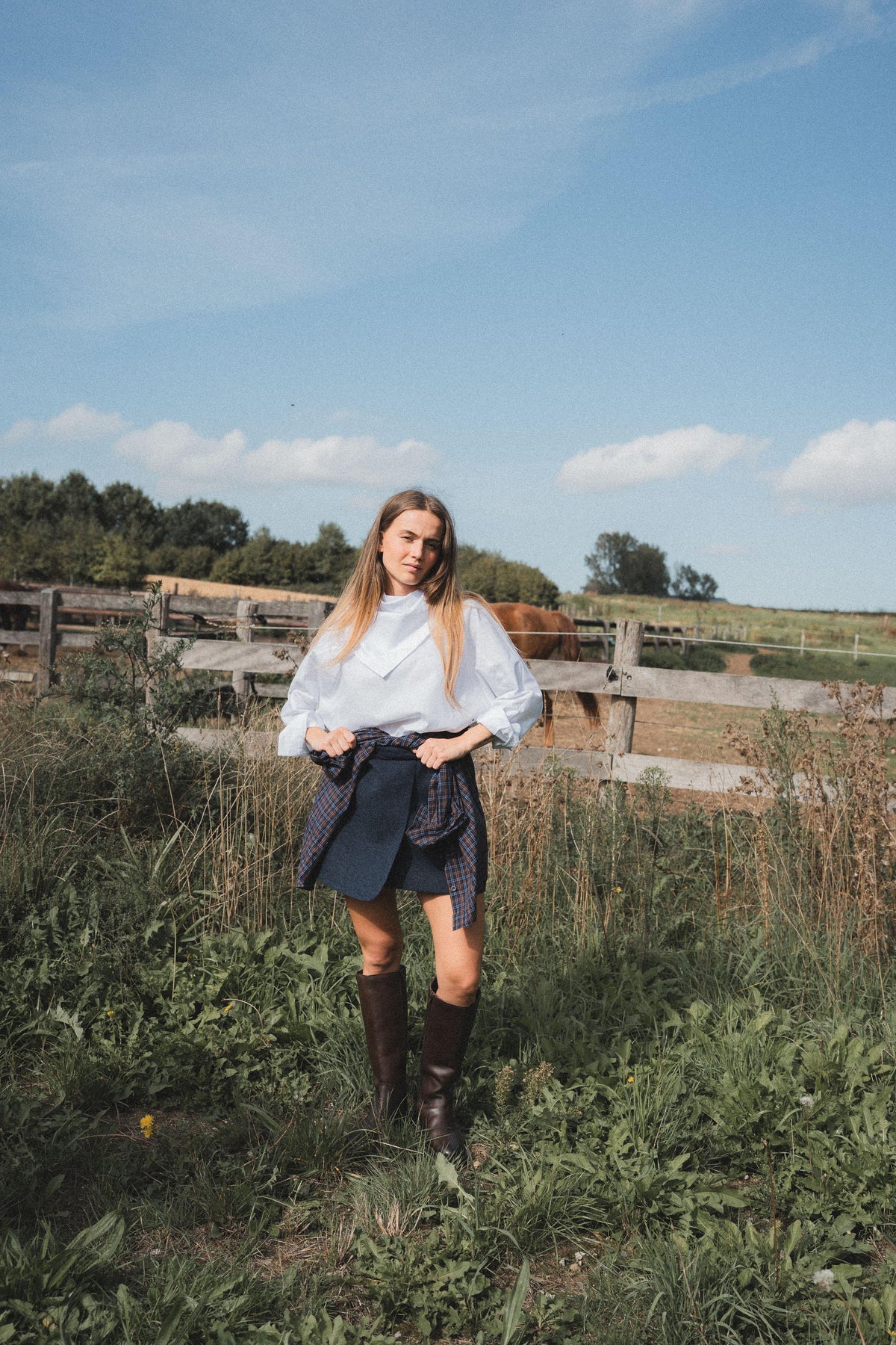 DUBLIN - Mini Skirt - Jeans Blue