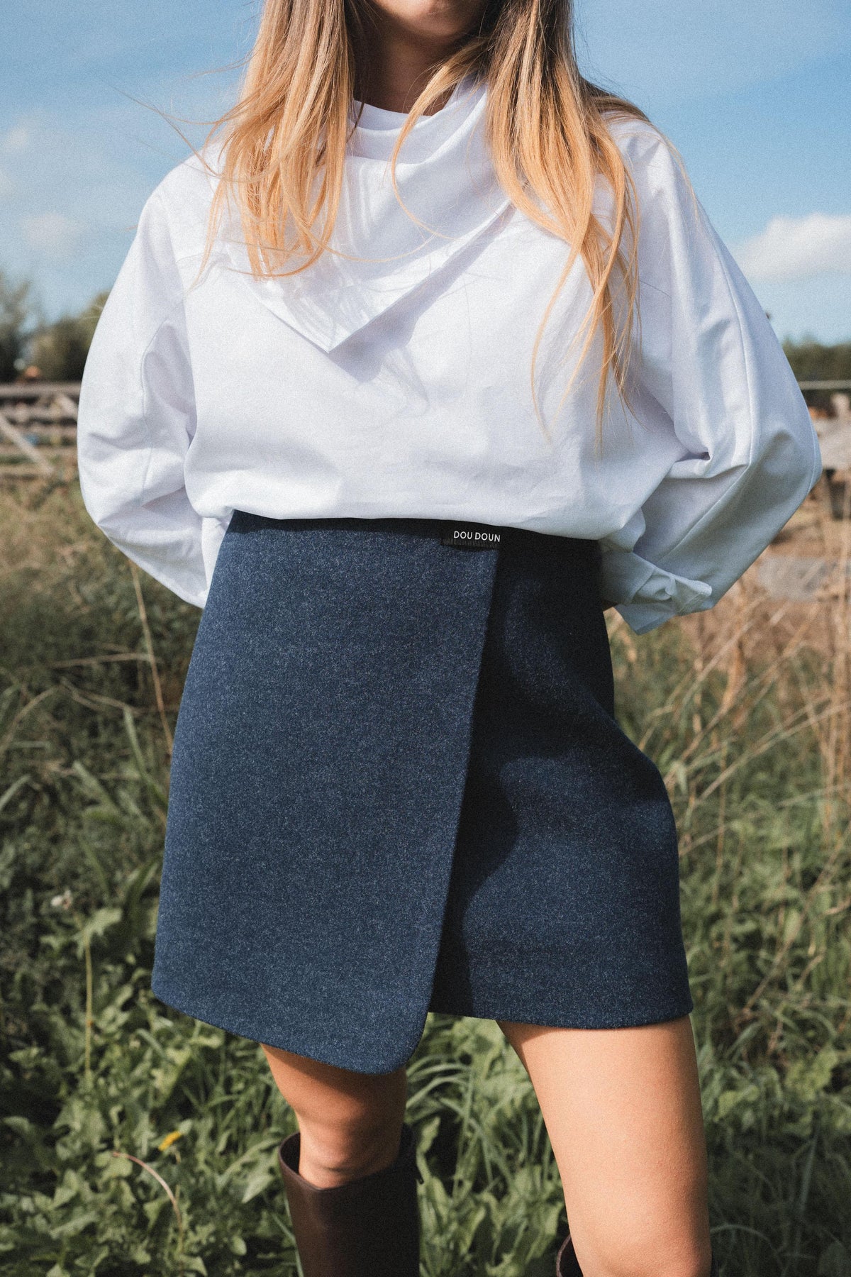 DUBLIN - Mini Skirt - Jeans Blue