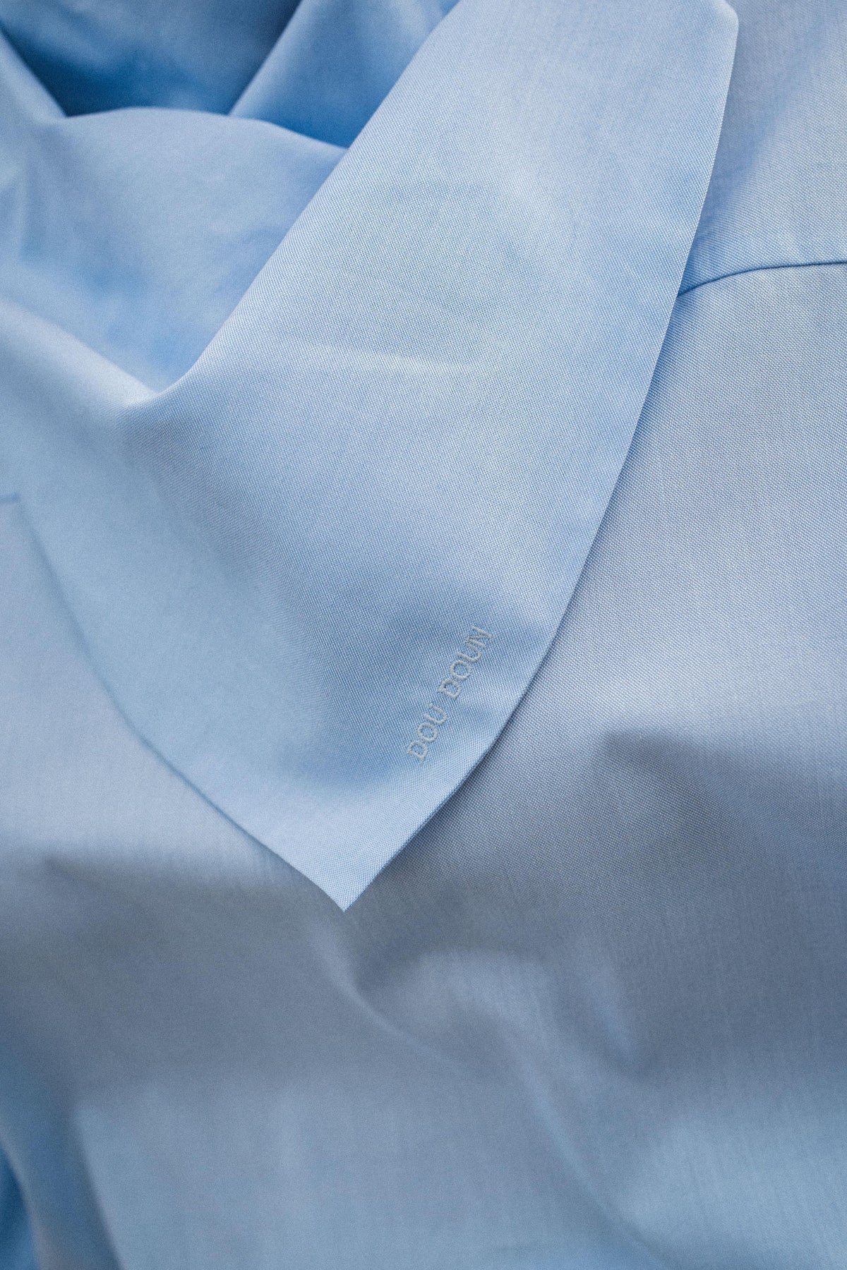 BERLIN - Oversized scarf blouse - Light Blue