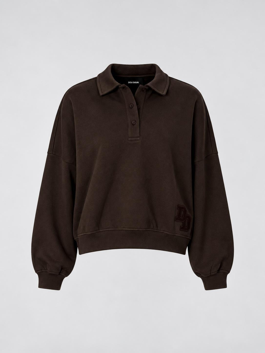 OSLO - Polo sweater - Brown