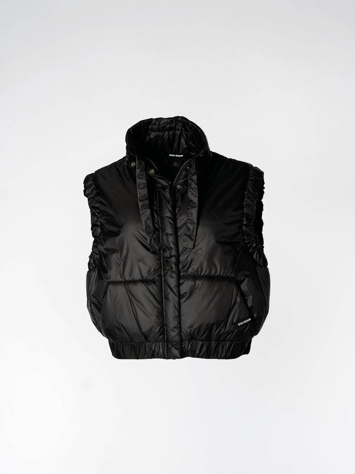 GALAXY - Cropped bodywarmer - Black