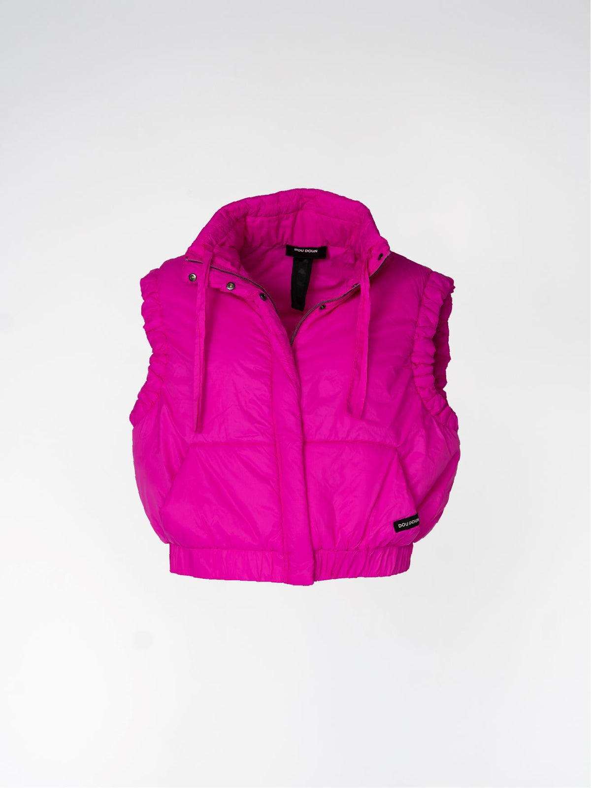 GALAXY - Cropped bodywarmer - Fuxia