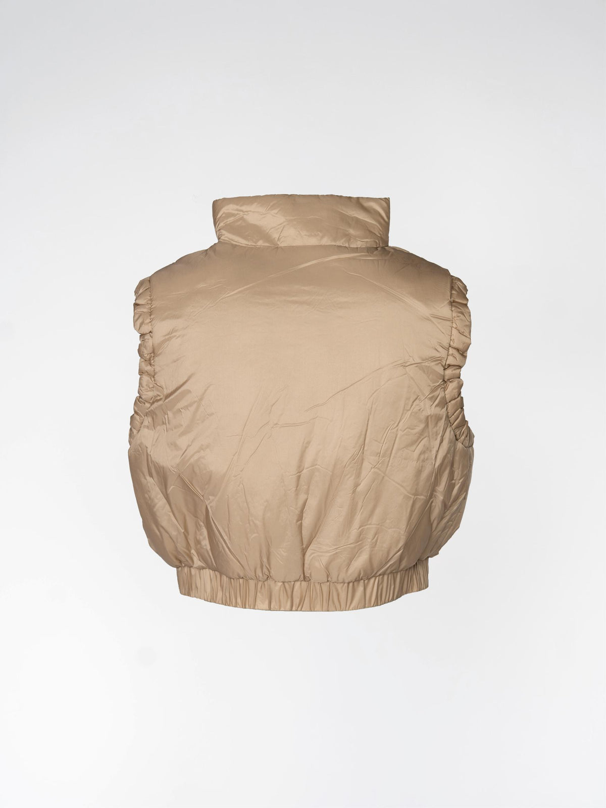 GALAXY - Cropped bodywarmer - Beige