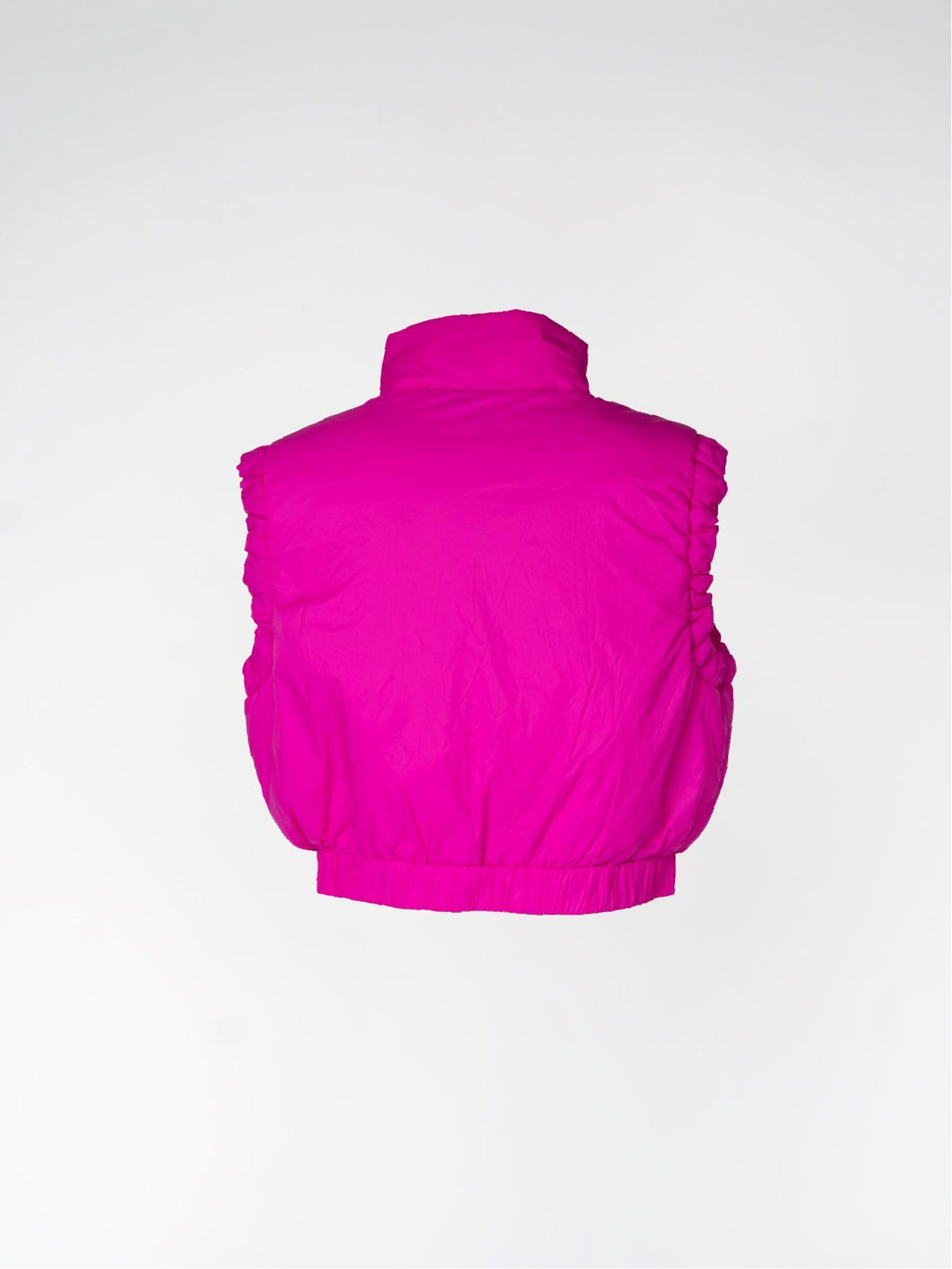 GALAXY - Cropped bodywarmer - Fuxia