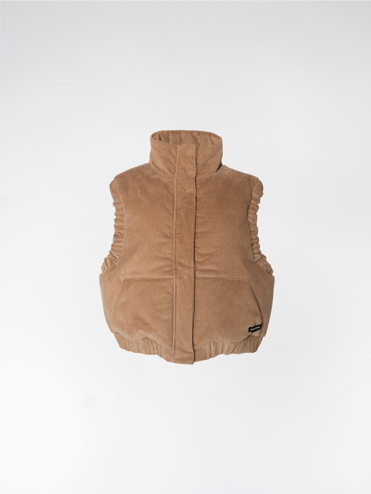 GALAXY CORDUROY - Cropped bodywarmer - Camel