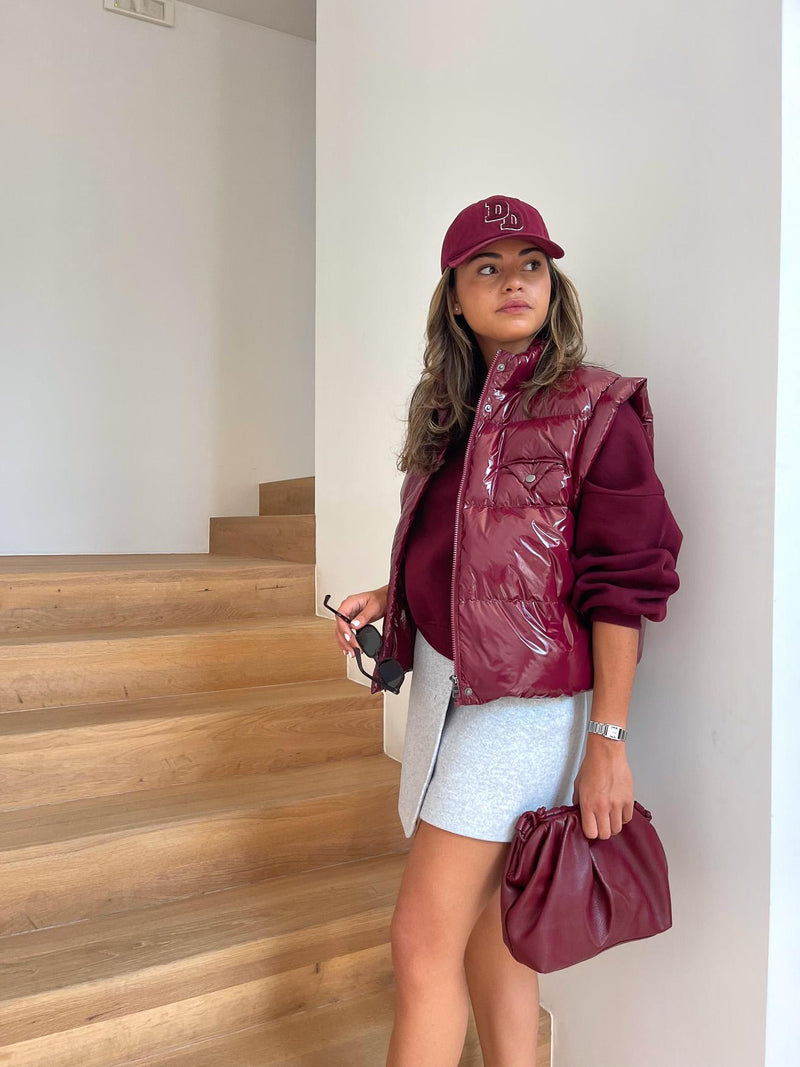 SOHO - Boxy bodywarmer - Burgundy