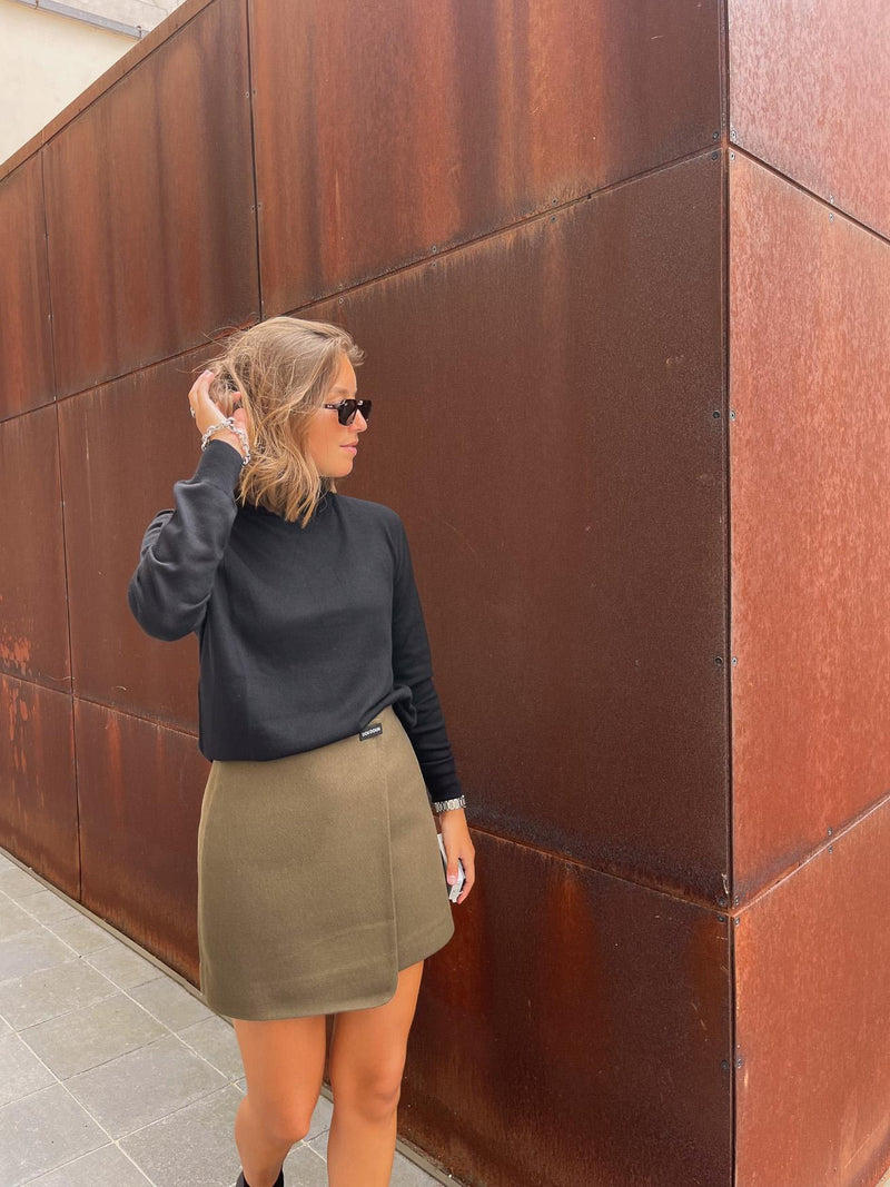DUBLIN - Mini Skirt - Khaki