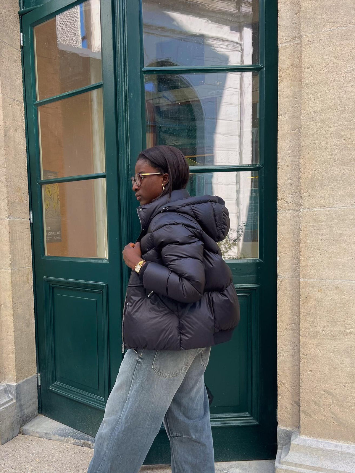 STAR - Pufferjacket - Black