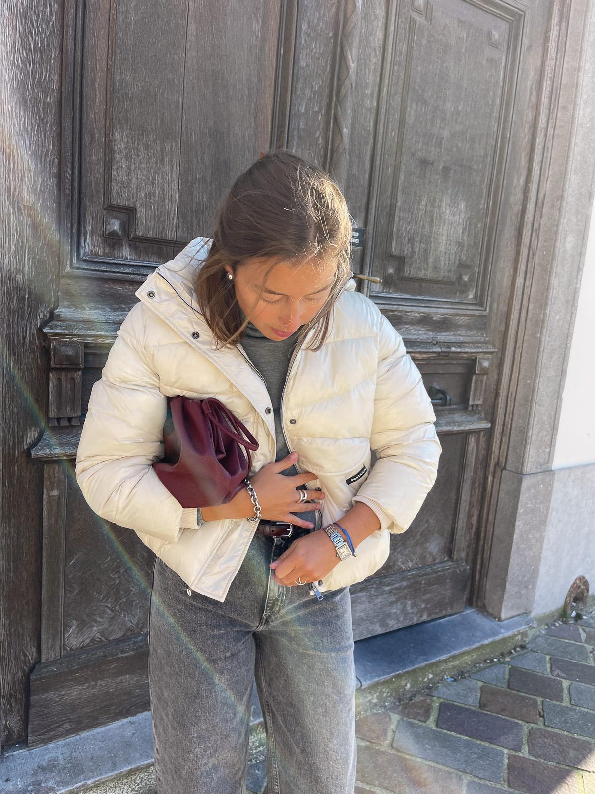 STAR - Pufferjacket - Creme