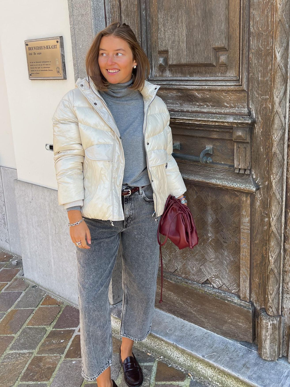 STAR - Pufferjacket - Creme