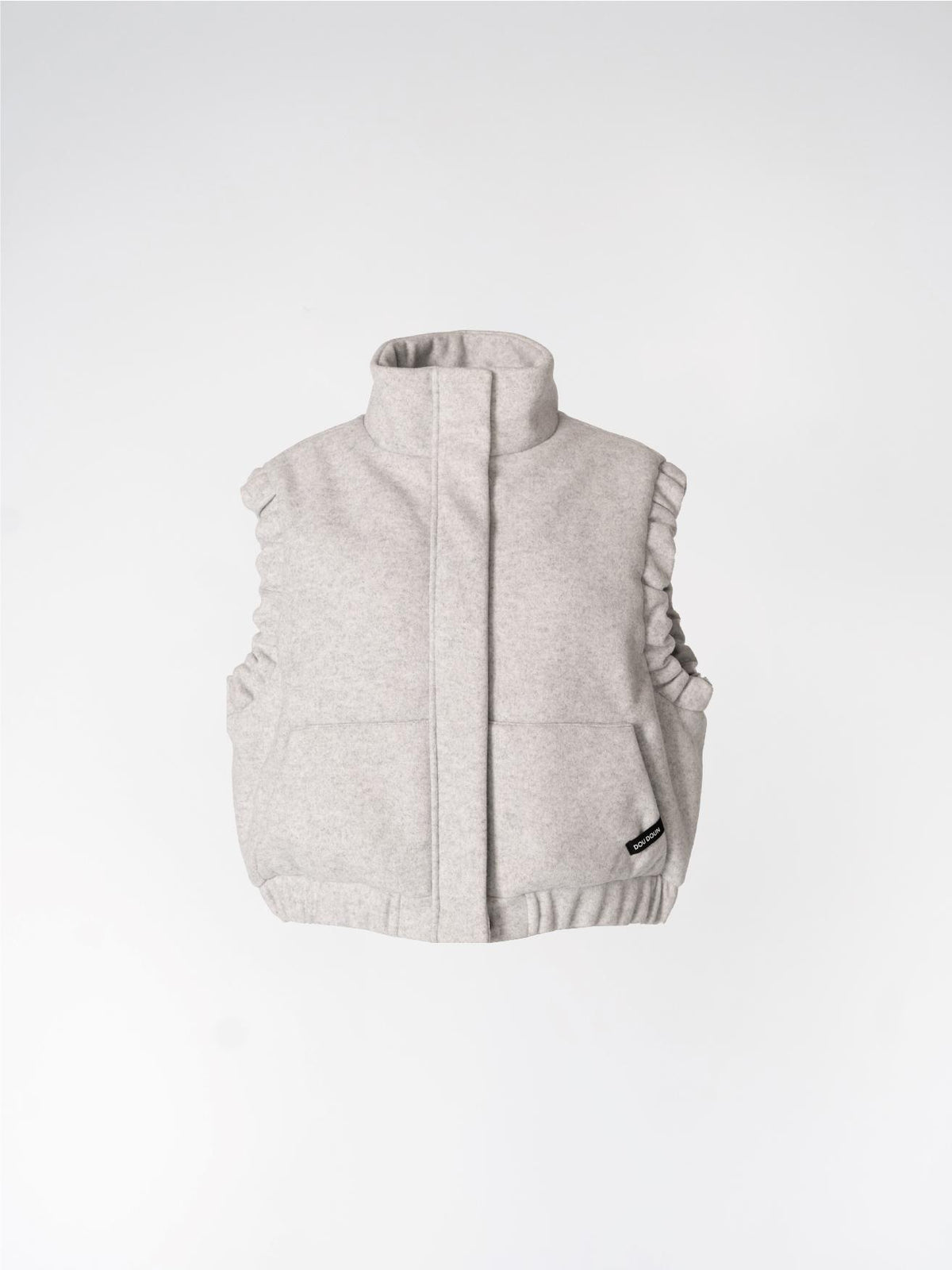 GALAXY DELUXE - cropped bodywarmer - Grey
